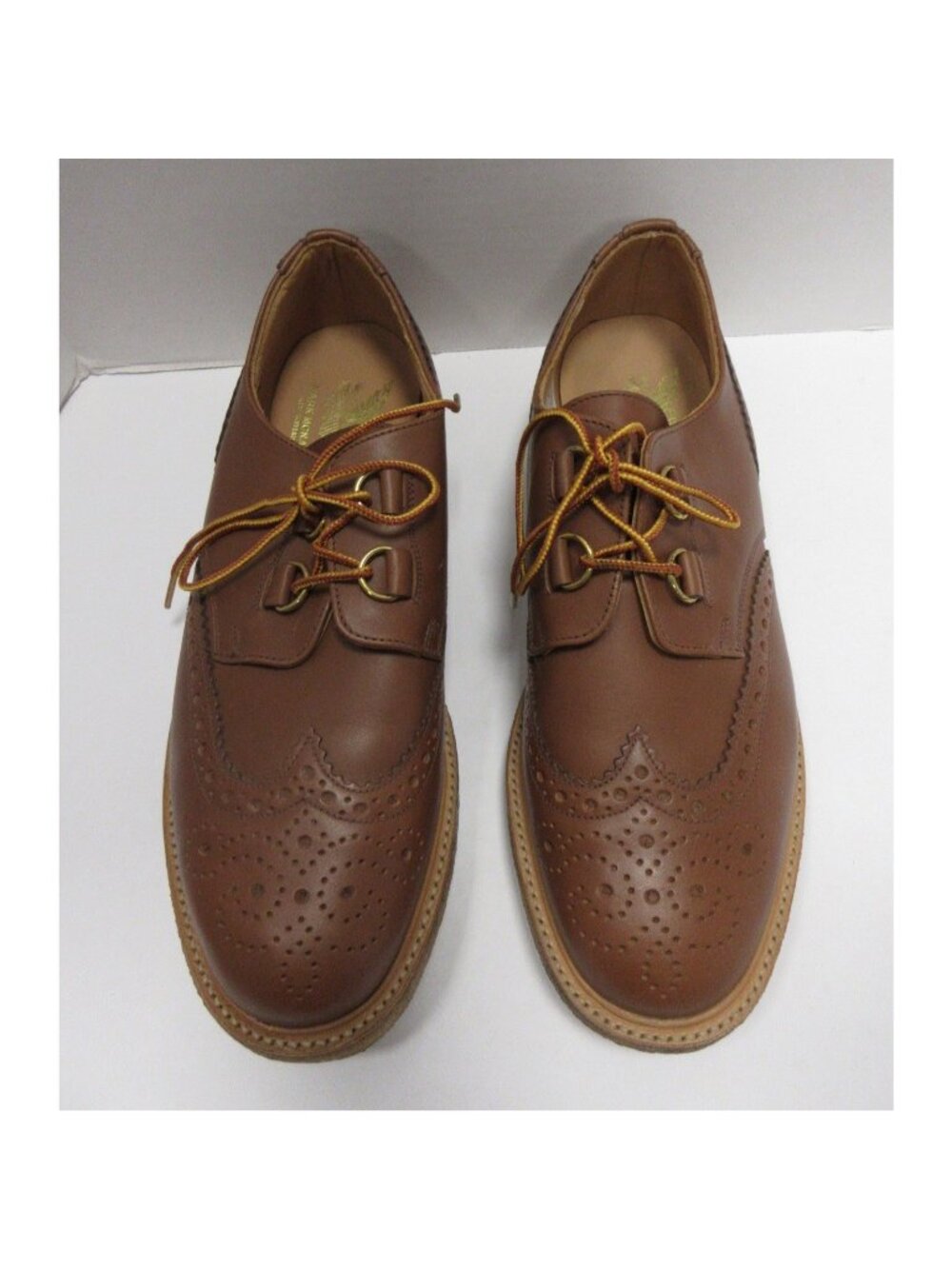 Mark McNairy Shoes 11 New Amsterdam Leather Brogue Wingtip Crepe Sole*